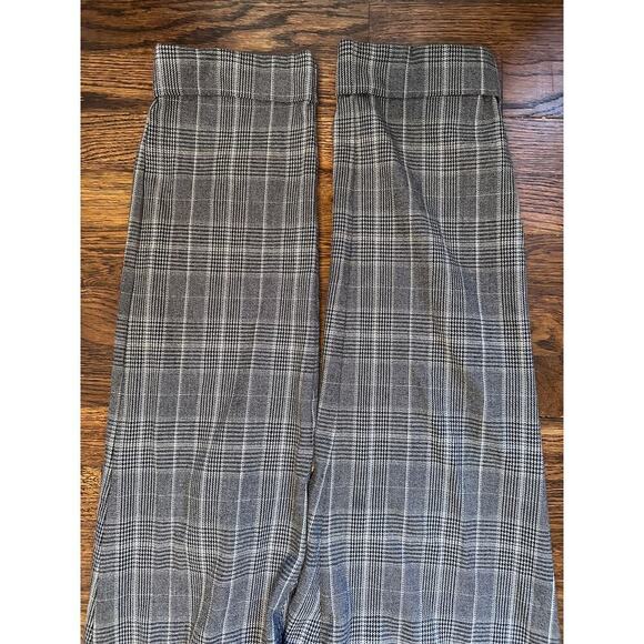 J. Jill Women’s Gray Cuffed Flannel Pants Size 10 Bi-Stretch Cotton Blend Work - Picture 3 of 7